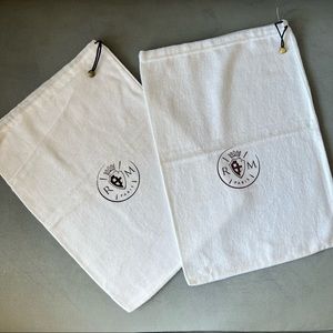 RM Drawstring Vintage White Dust Bag 14.5x10 inches